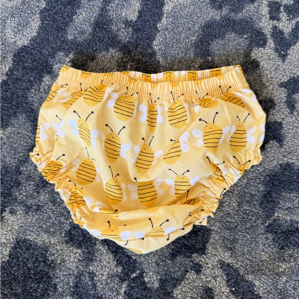 Pottery Barn Kids Yellow Bee Print Diaper Cover